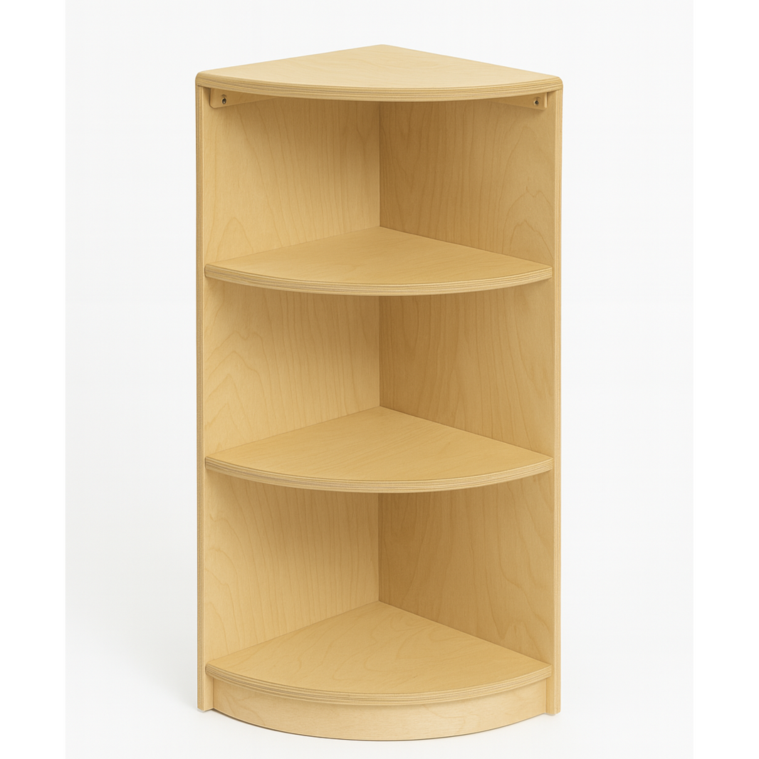 Montessori Classroom Corner Shelf - 32" Tall