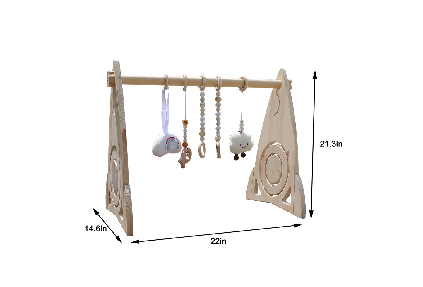 Rakete - Holzbaby Fitnessstudio