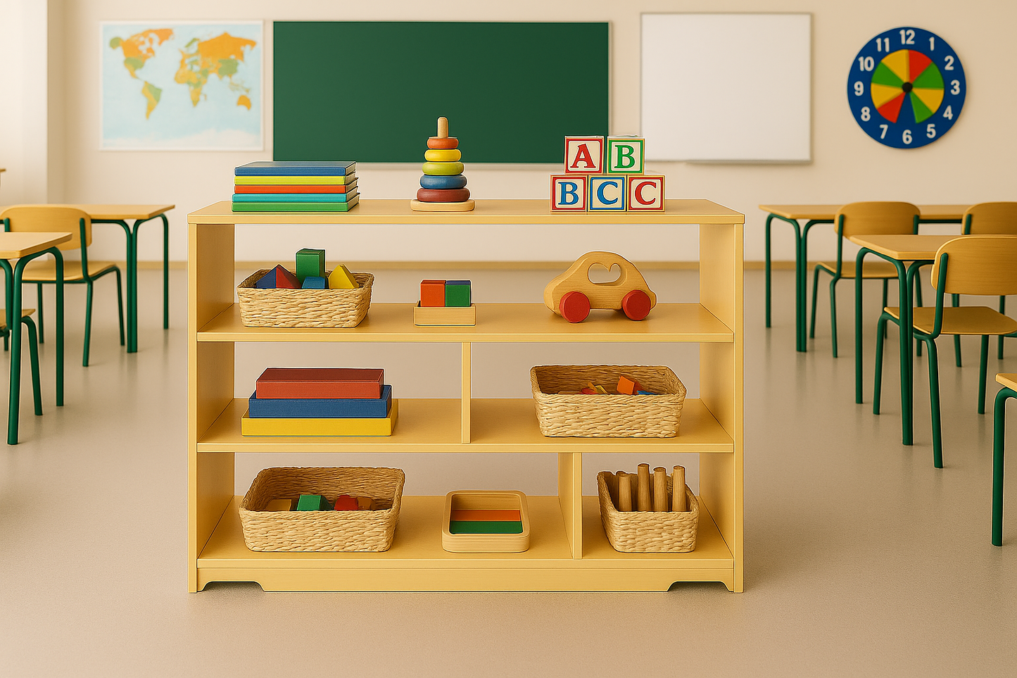 Classroom Shelf – Open Back (48.5”W x 14.5”D x 32”H)