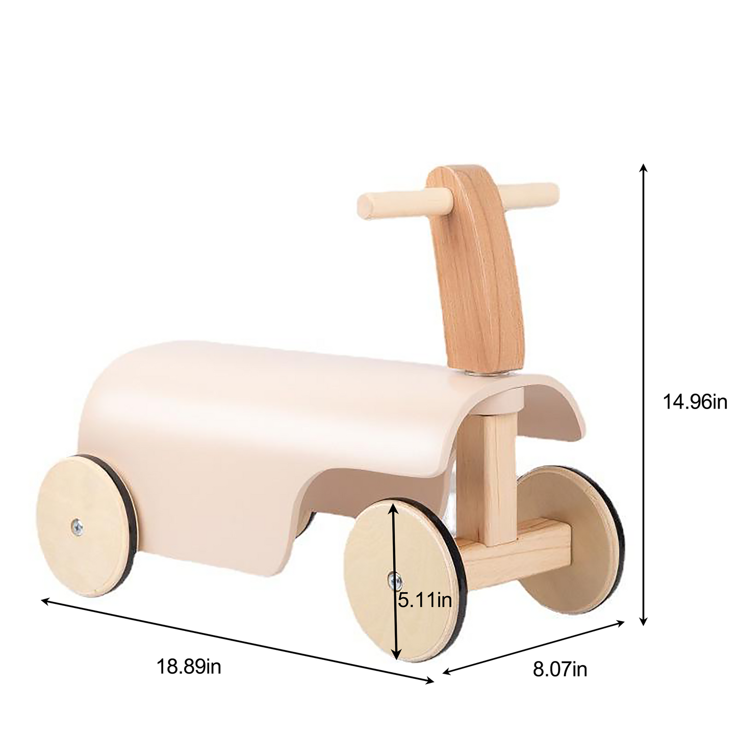 Kinder Kleinkind Holz mit Rädern und Walker hölzern