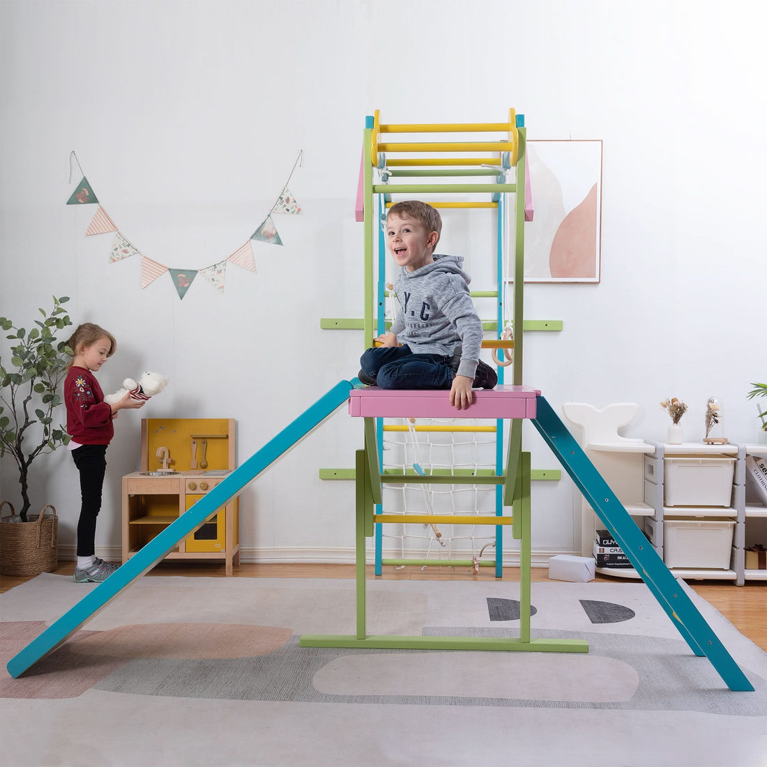 Playroom Design Ideas Featuring Climbing Toys and Playsets