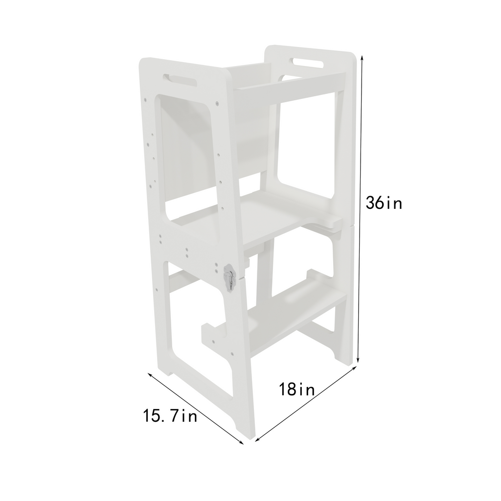 Date - 4 in 1 Kitchen Tower, Desk, Step Stool and Chalkboard.