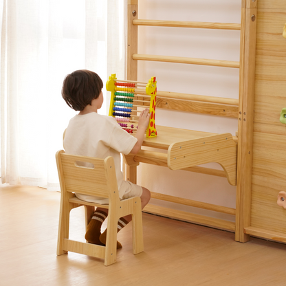 Walnuss-9-in-1 schwedische Leiter Wall Fitness und Kletterer