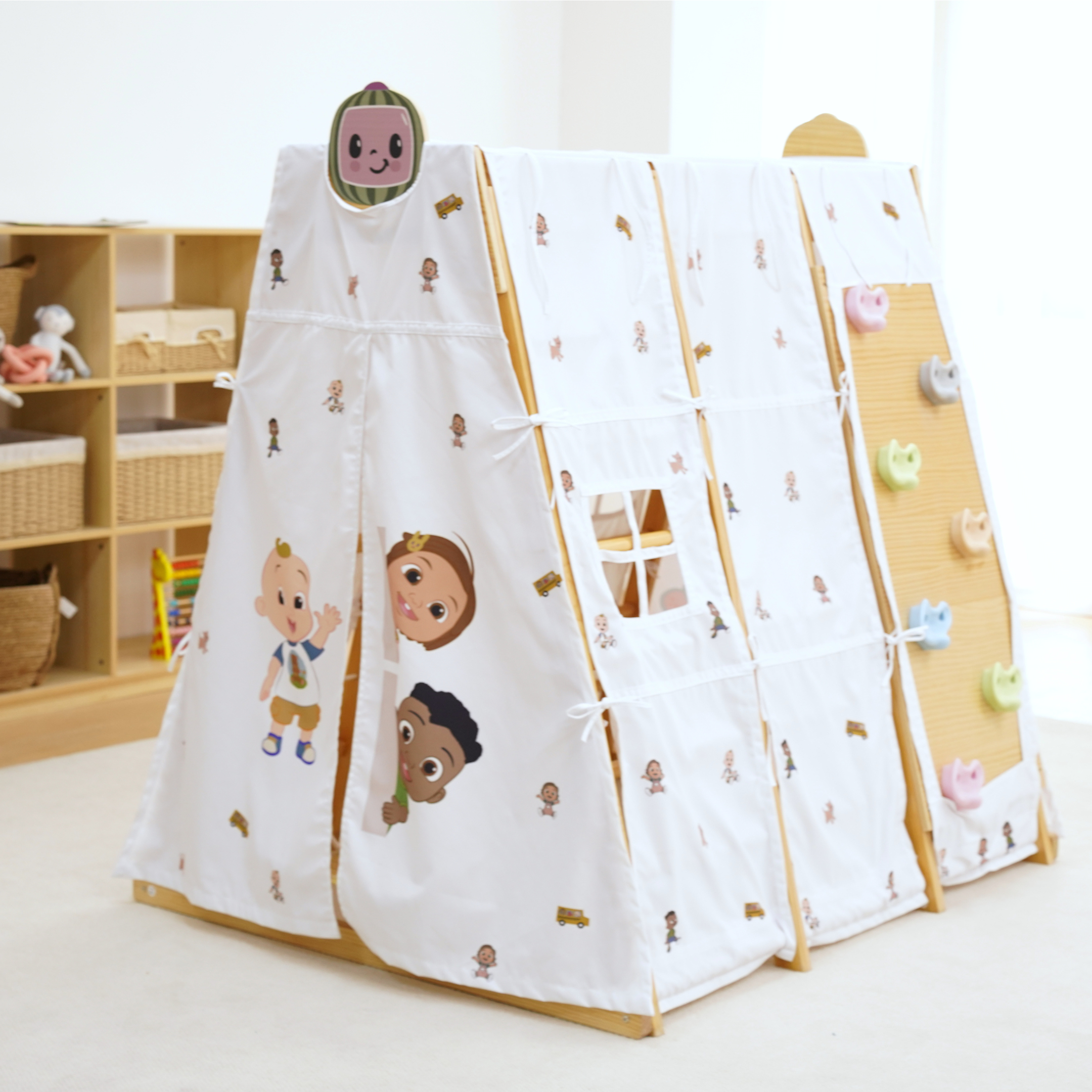 Cocomelon Spielzelt-Überzug – Passend für Avenlur Large Magnolia Kletterspielset (nur Zelt)