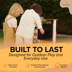 Avenlur Woodland Mud Kitchen – Montessori Outdoor Wooden Play Kitchen