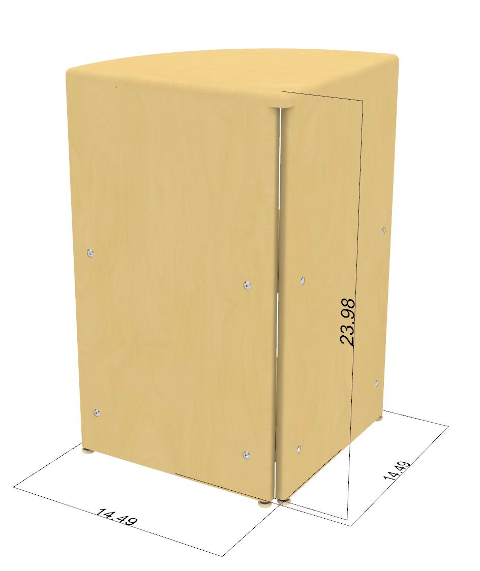 Montessori-Klassenzimmer-Eckregal – 61 cm hoch