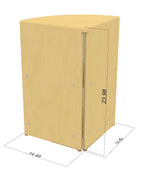 Montessori-Klassenzimmer-Eckregal – 61 cm hoch