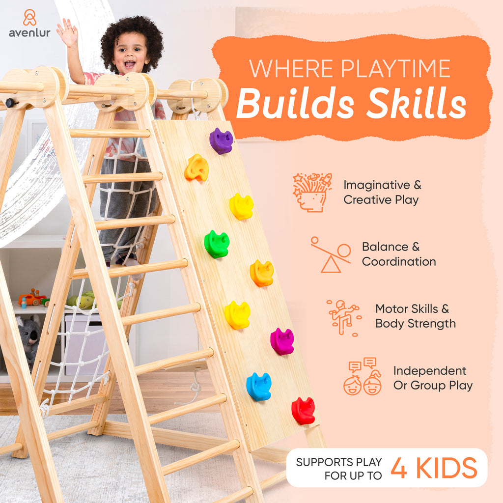 Chestnut-8-in-1-Jungle-Fitnessstudio für Kleinkinder