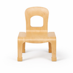 Wooden chair on a white background