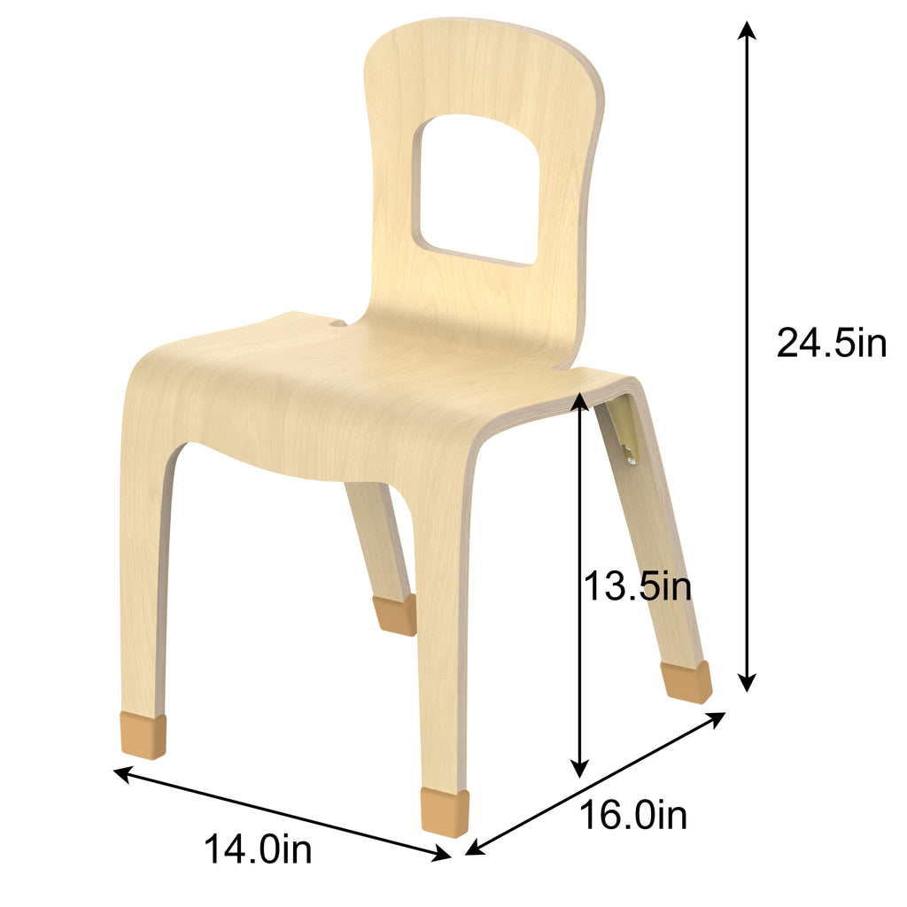 Pear Classroom Chair (2-Pack) – 14" Seat Height