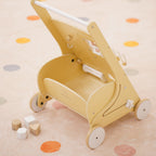 Wooden Baby Activity Walker with Sensory Play - White