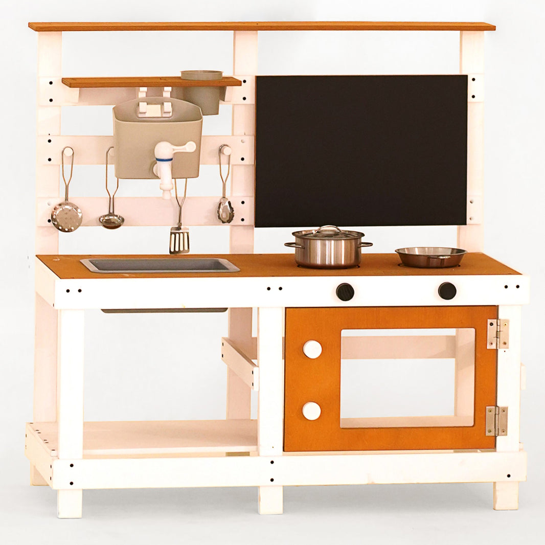 Avenlur Woodland Mud Kitchen – Montessori Outdoor Wooden Play Kitchen