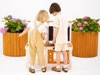 Avenlur Woodland Mud Kitchen – Montessori Outdoor Wooden Play Kitchen