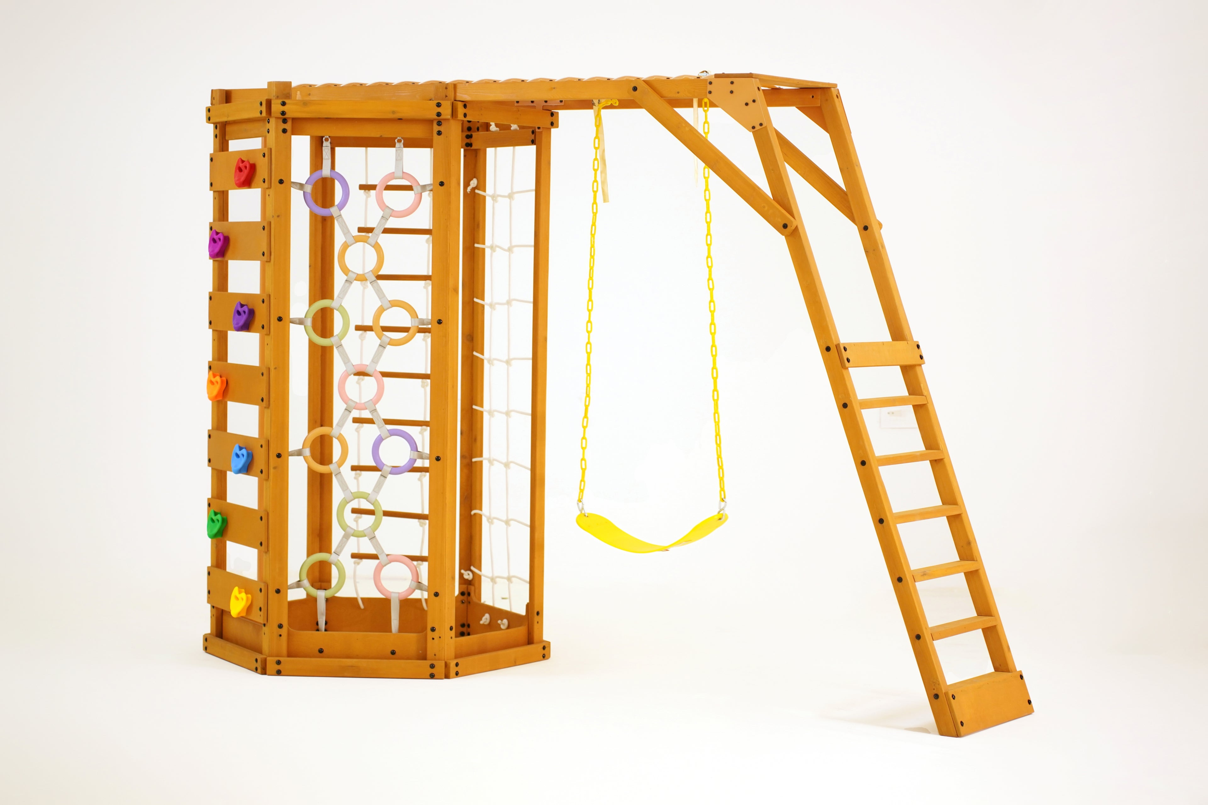 Hawthorn Outdoor Climber Playset | Monkey Bars, Swing & Octagon Climber for Kids