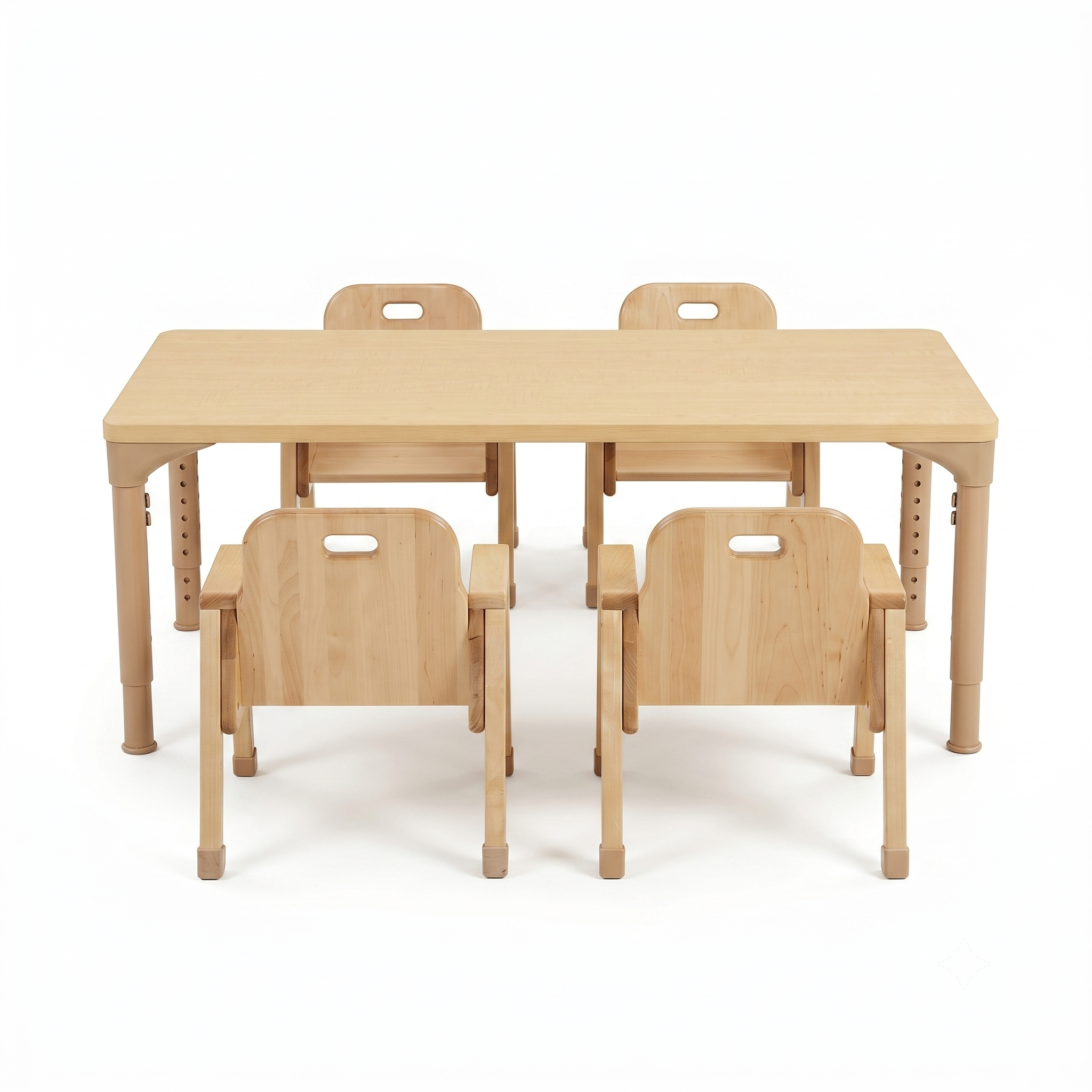 Rectangular Adjustable Kids Classroom Table – 48"×24", 13"–17" Height | School, Daycare & Homeschool