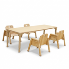 Rectangular Adjustable Kids Classroom Table – 60"×20", 13"–17" Height | School, Daycare & Homeschool