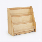 Schulregal aus Holz – 4-stöckiges Regal mit Frontauslage | 81 cm H x 93 cm B x 37 cm T