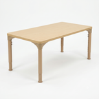 Rectangular Adjustable Kids Classroom Table – 48"×24", 17"–25" Height | School, Daycare & Homeschool