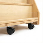 Schulregal aus Holz – 4-stöckiges Regal mit Frontauslage | 81 cm H x 93 cm B x 37 cm T