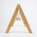 Lilac Wooden Baby Gym | Montessori Infant Play Gym with Hanging Toys