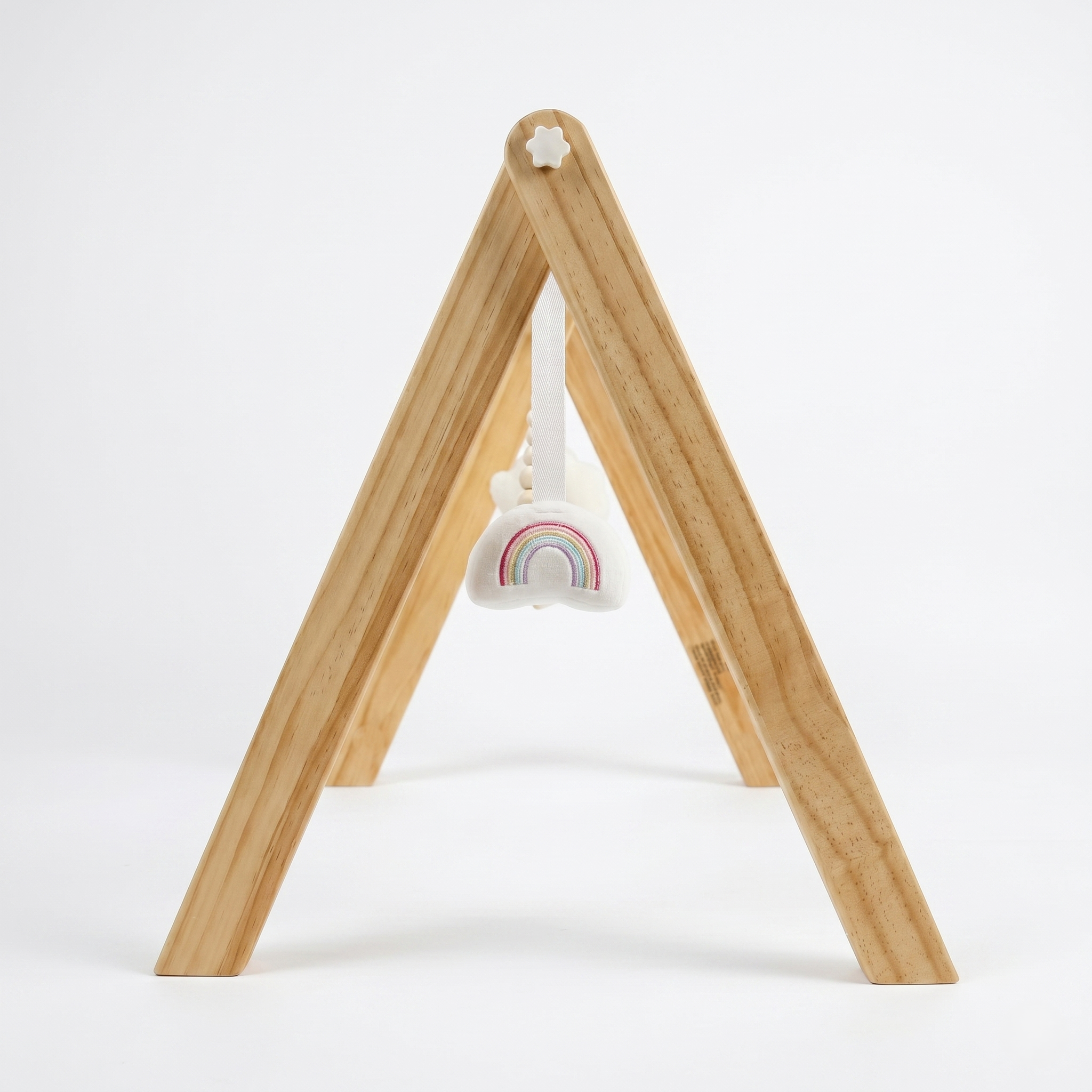 Lilac Wooden Baby Gym | Montessori Infant Play Gym with Hanging Toys