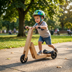 Juneberry 2-in-1 Holzroller &amp; Rutschauto für Kleinkinder