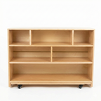 Montessori-Klassenzimmerregal – 122 x 81 cm – Geschlossene Rückseite