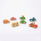 Wooden Car Toy set - 10 Piece Set.