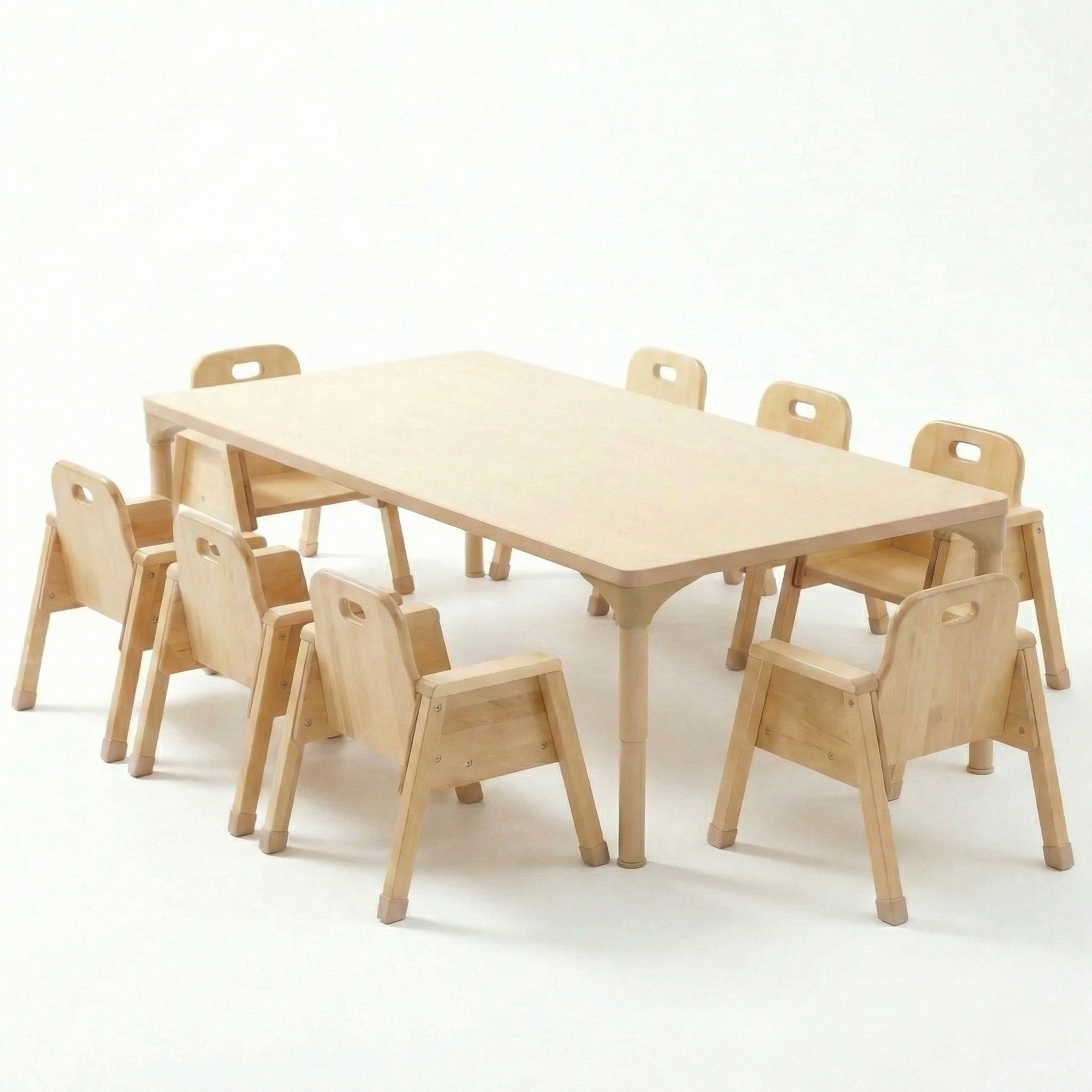 Rechteckiger, höhenverstellbarer Kindertisch – 33 bis 43 cm | Aktivitätstisch für Kleinkinder und Vorschulkinder