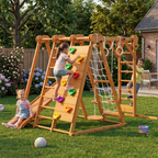 Chestnut-Outdoor- und Indoor 8-in-1-Jungle-Fitnessstudio für Kleinkinder Playset