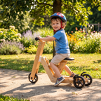 Juneberry 2-in-1 Holzroller &amp; Rutschauto für Kleinkinder