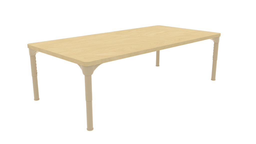 Rectangular Adjustable Kids Table – 13" to 17" Height | Toddler & Preschool Classroom Activity Table