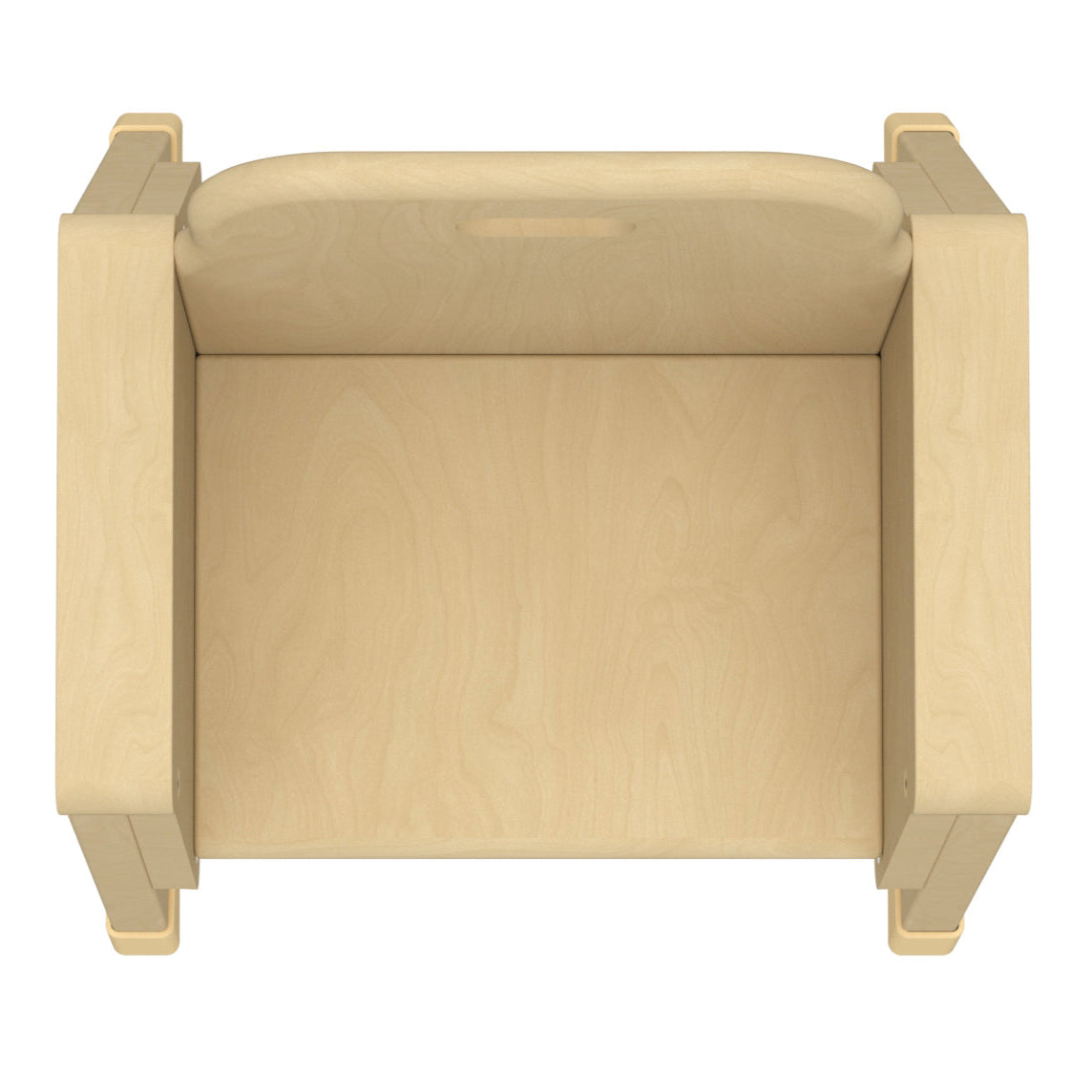 Montessori-Holzstuhl für Kleinkinder – 15 cm Sitzhöhe | Kindersessel mit Griff und Armlehnen