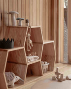 Honeycomb Shelf – Medium | Modular European Oak Storage