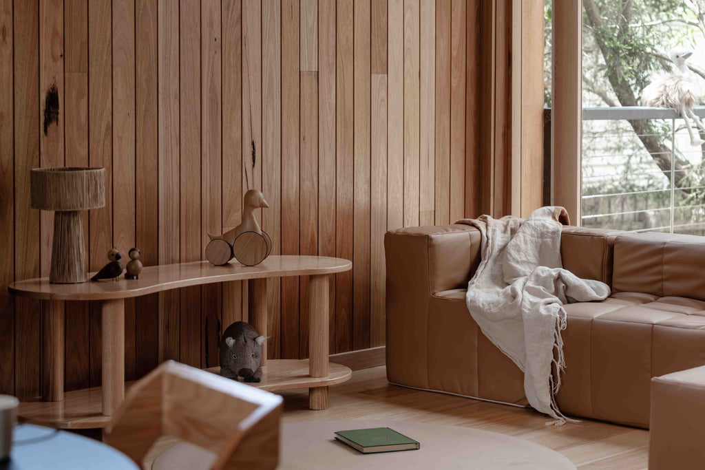 Leni Shelf Low – European Oak Two-Tier Storage for Early Childhood Spaces