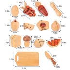 Wooden Play Food Sets for Kids Kitchen