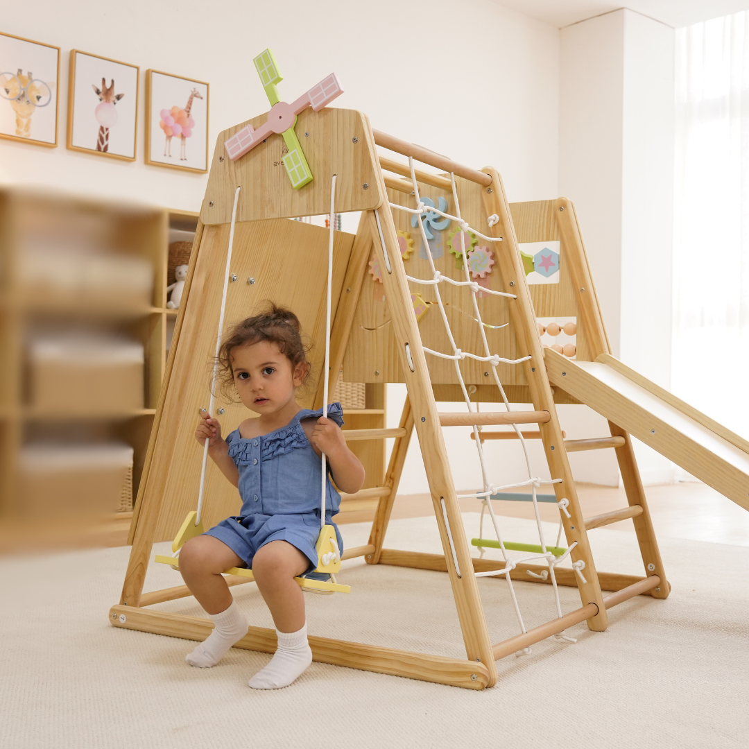 Avenlur Cherry Multi Climber – Indoor-Spielturnhalle aus Holz