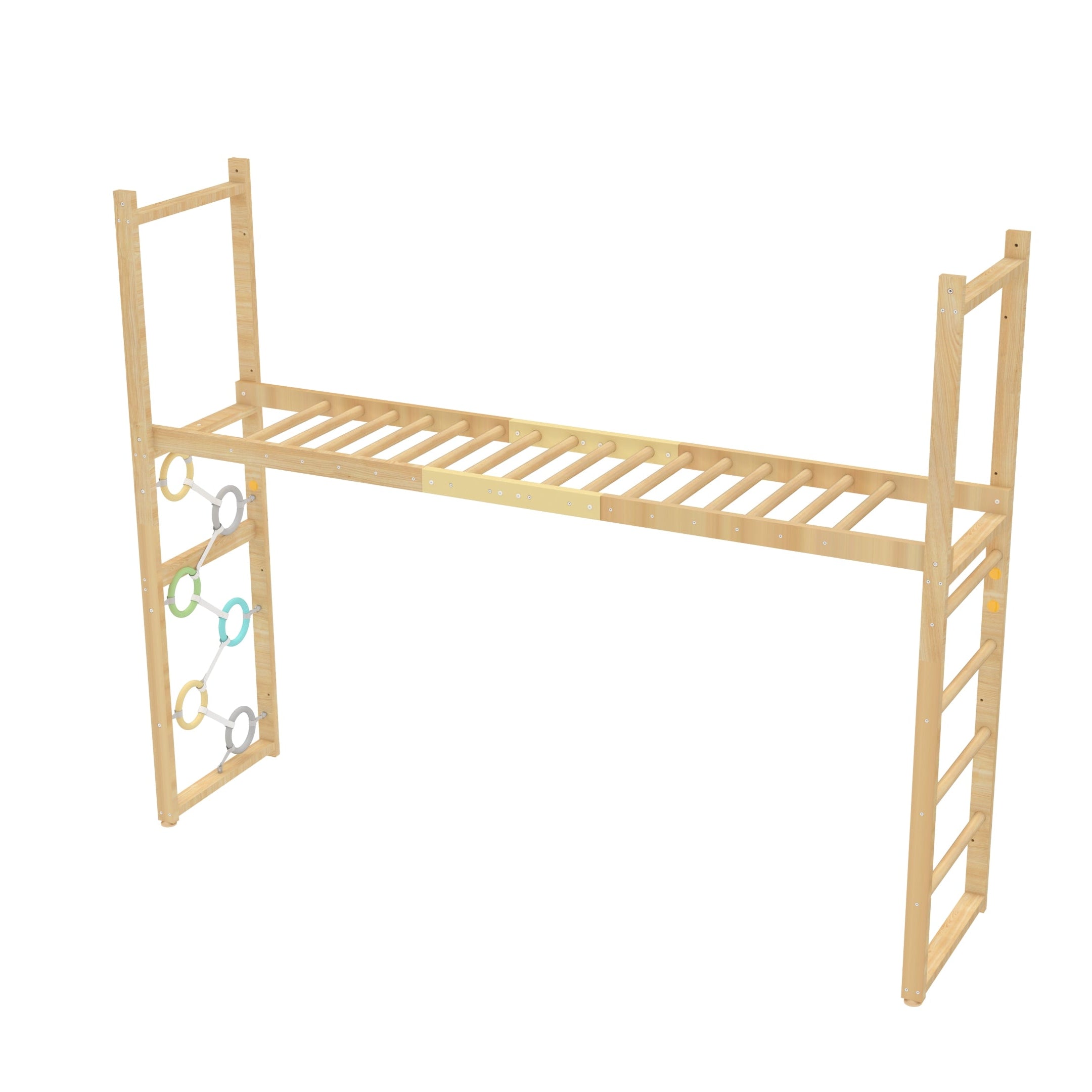 Monkey Bar Attachment – For 95 Inch Walnut Swedish Ladder