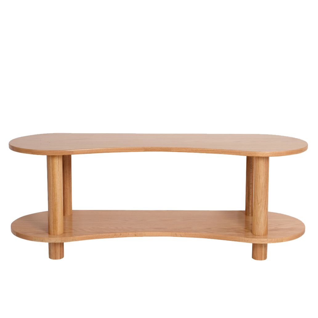 Leni Shelf Low – European Oak Two-Tier Storage for Early Childhood Spaces