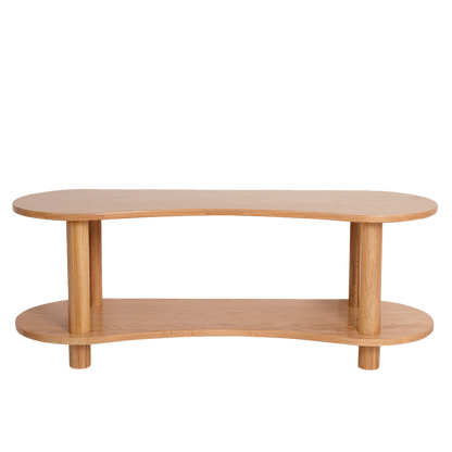Leni Shelf Low – European Oak Two-Tier Storage for Early Childhood Spaces