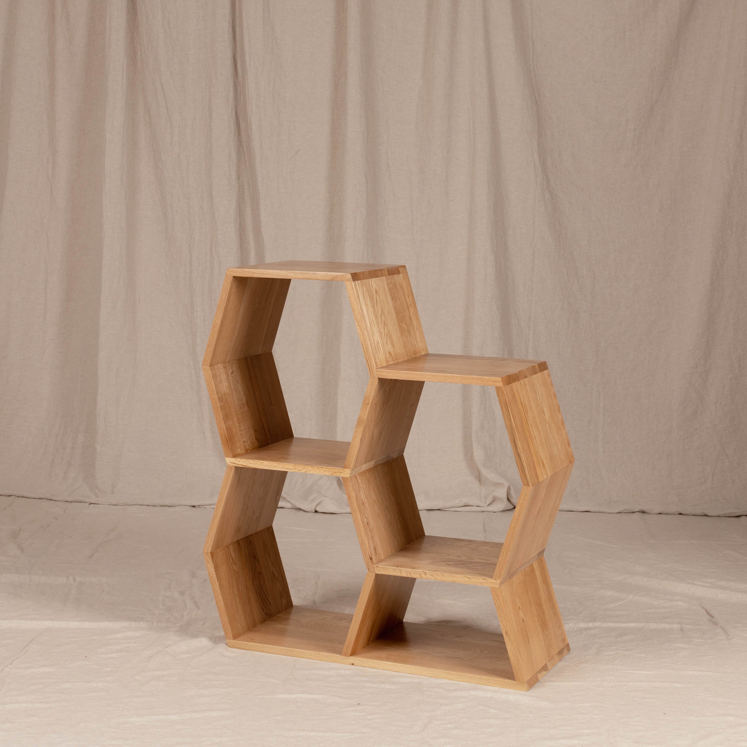 Honeycomb Shelf – Medium | Modular European Oak Storage