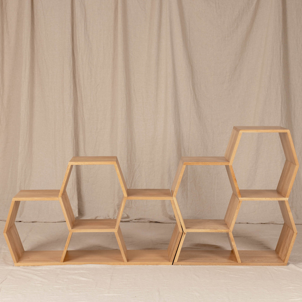 Honeycomb Shelf – Medium | Modular European Oak Storage