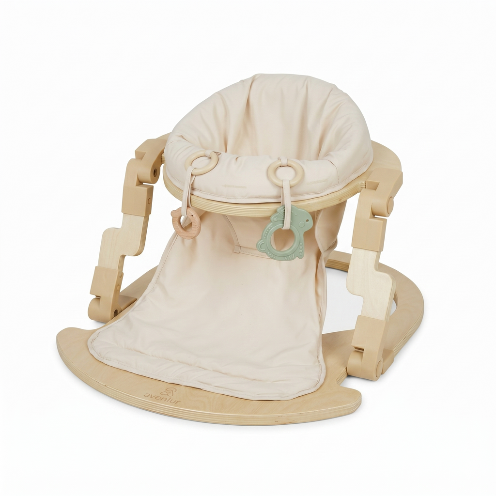 Oakling | Premium Foldable Wooden Baby Activity Seat