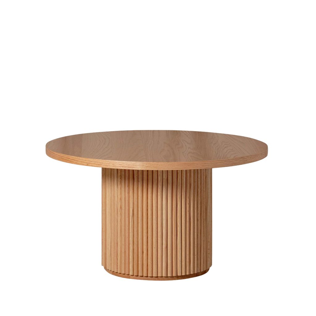 Fluted Round Kids Table – Solid European Oak Activity Table