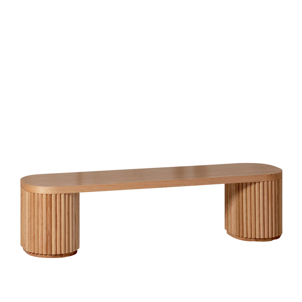 Fluted Bench – Solid European Oak (47.2" W)