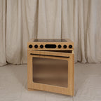 Oak Fluted Play Oven – Montessori Wooden Toy Kitchen