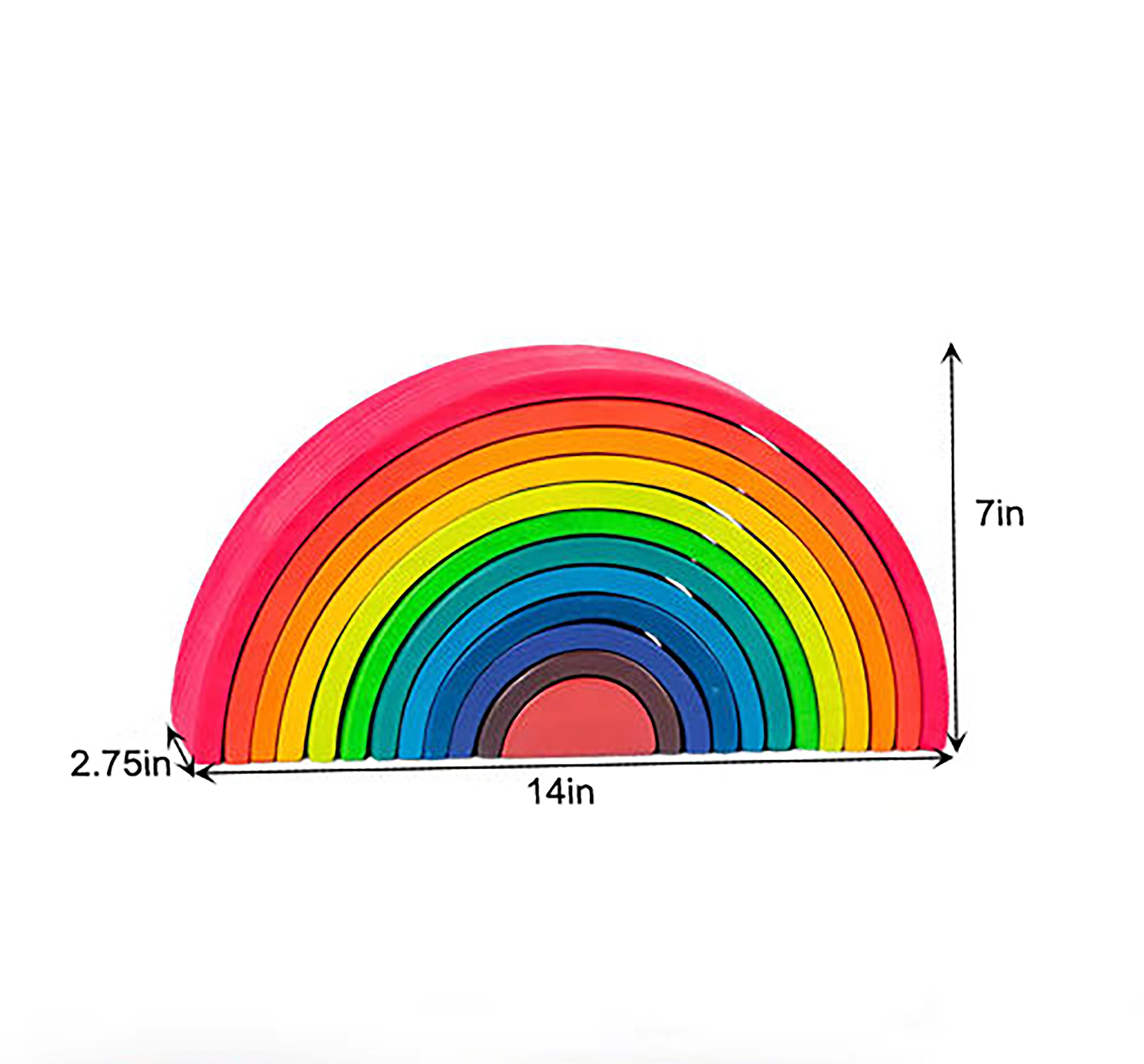 Holzregenbogenstaplerblöcke