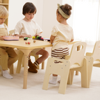 Avenlur Adrian toddler table features: adjustable legs, rounded corners, easy clean top