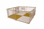 Avenlur baby play mat inside the wooden playpen