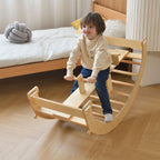 Avenlur Bazel Montessori climbing set in a bright playroom